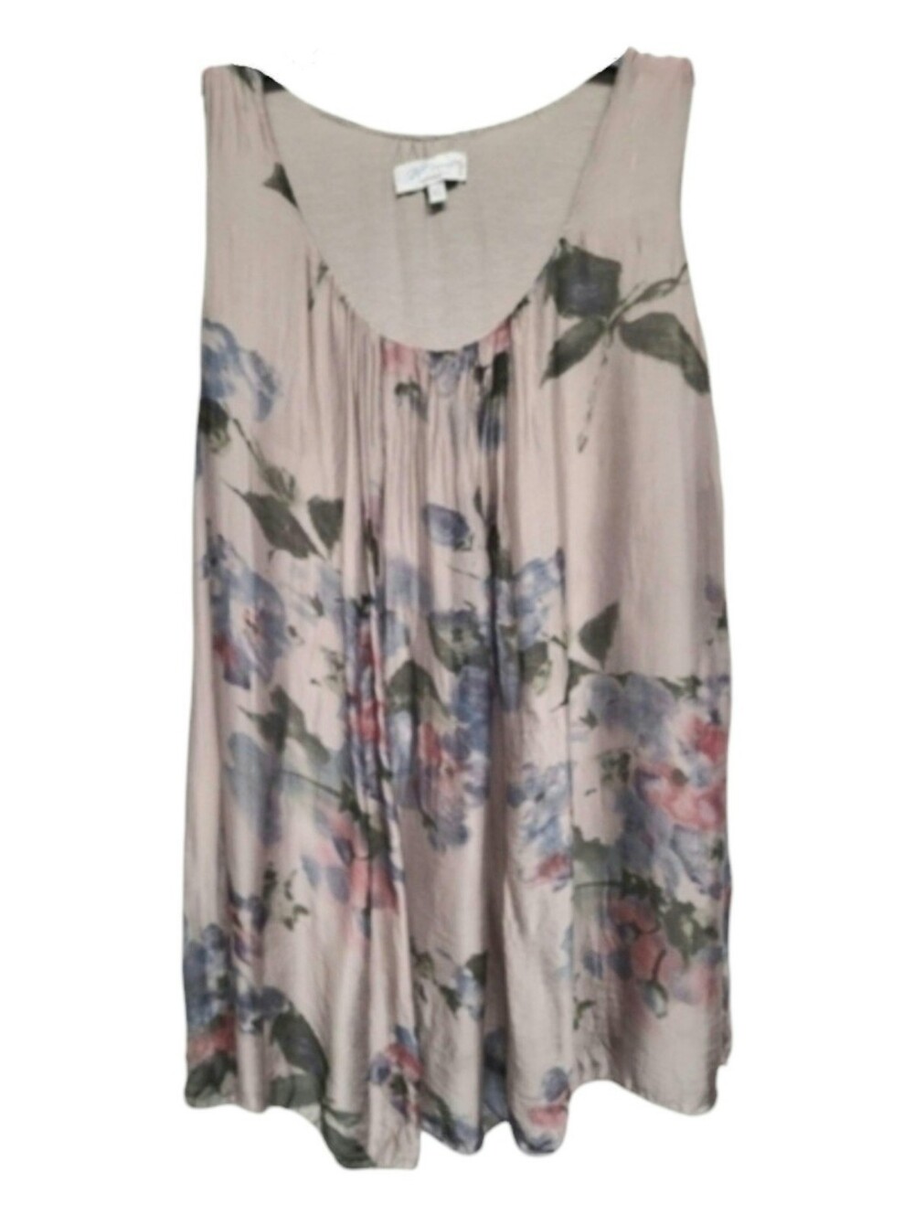Beautiful H Trend Floral Silk Flowing Tank Top - Size XS